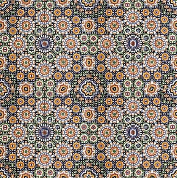 'Arabesque zest' Moroccan Printed Ceramic Wall Tile