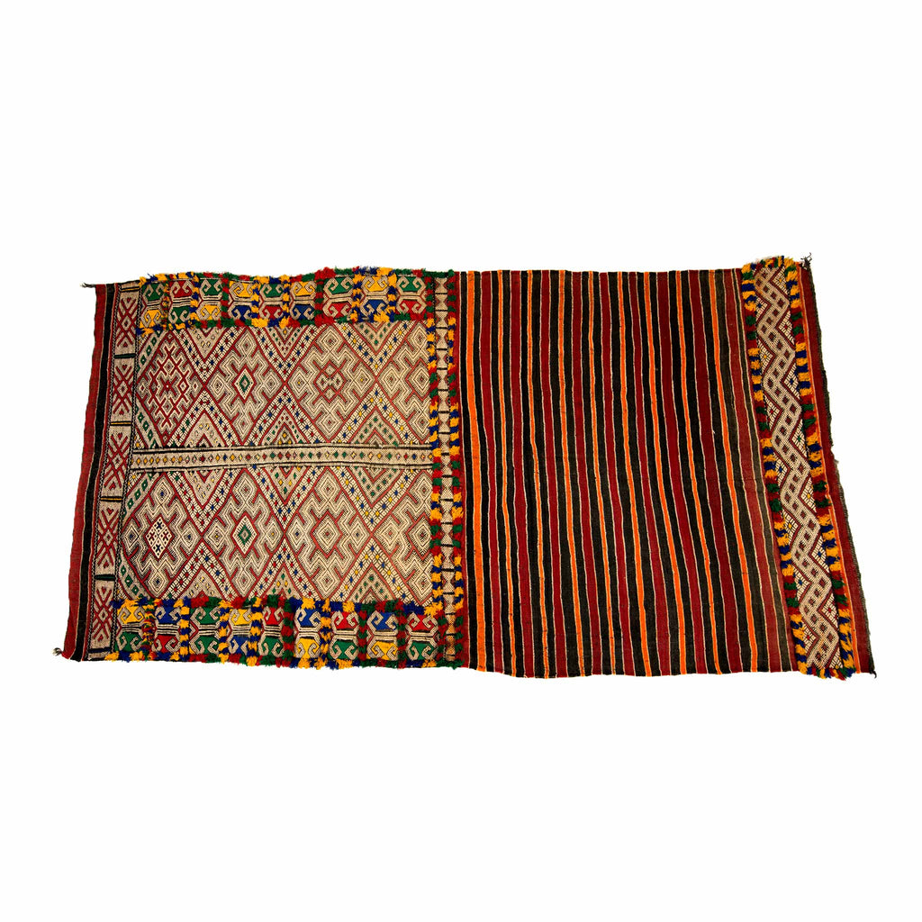 'Lines Of Ayska' Beni Mguild vintage Kilim - Kahina Collection (1.54m x 2.9 metres)