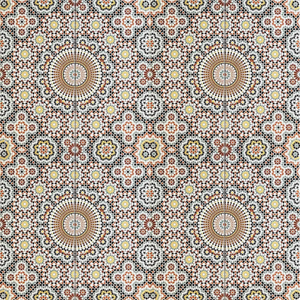 'Arabesque Floret' Moroccan Printed Ceramic Wall Tile