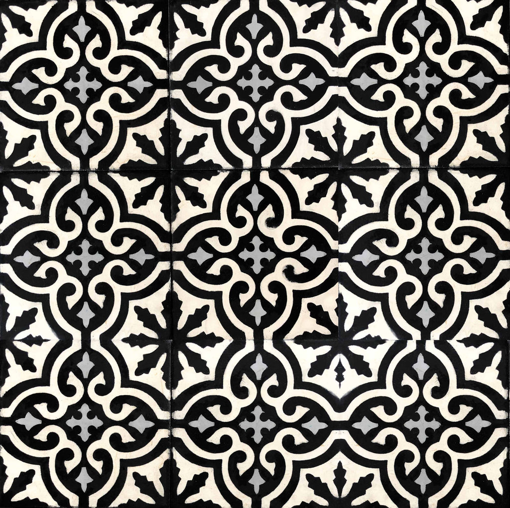 'Taznakht Night' Moroccan Encaustic Tile