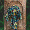 "Frida in the Jungle" Kimono in Cobolt