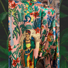 "Frida in the Jungle" Kimono in Peachy