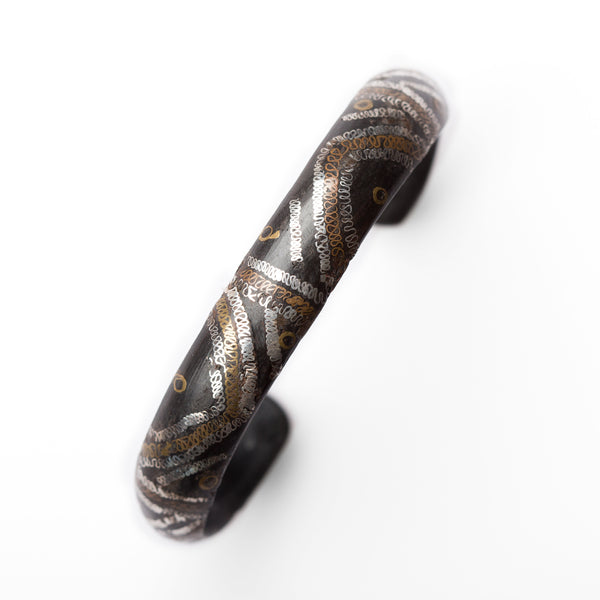 Mauritanian Ebony and Wire Worked Cuff