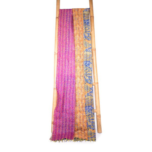 Patola Silk Sari Throw 'Candy stripe'