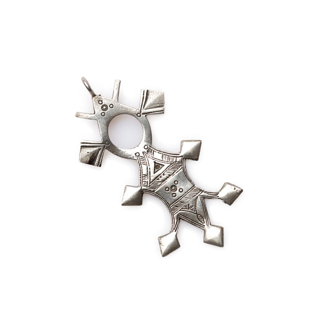 Taureg Cross Silver Pendant